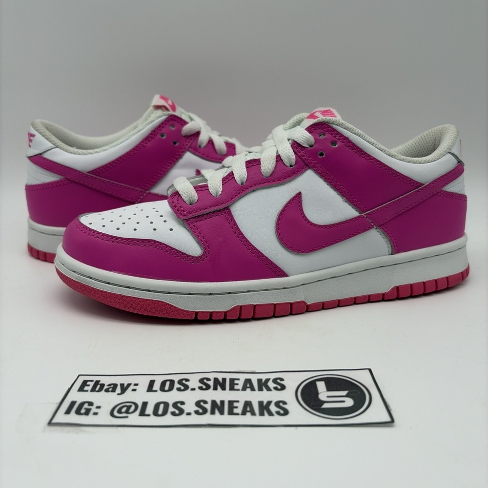 Size 6y (GS) - Nike Dunk Low Laser Fuchsia (FB9109-102)